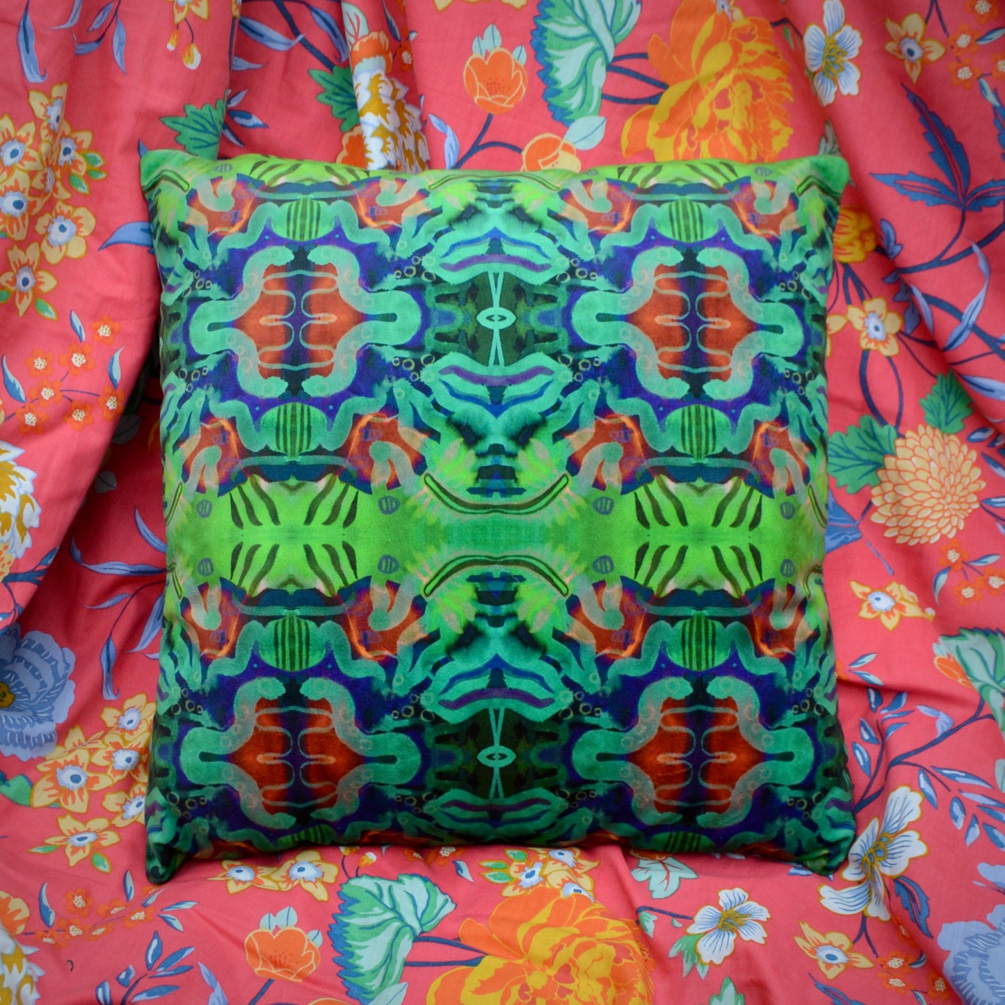 Jungle Cushion - Eco Velvet