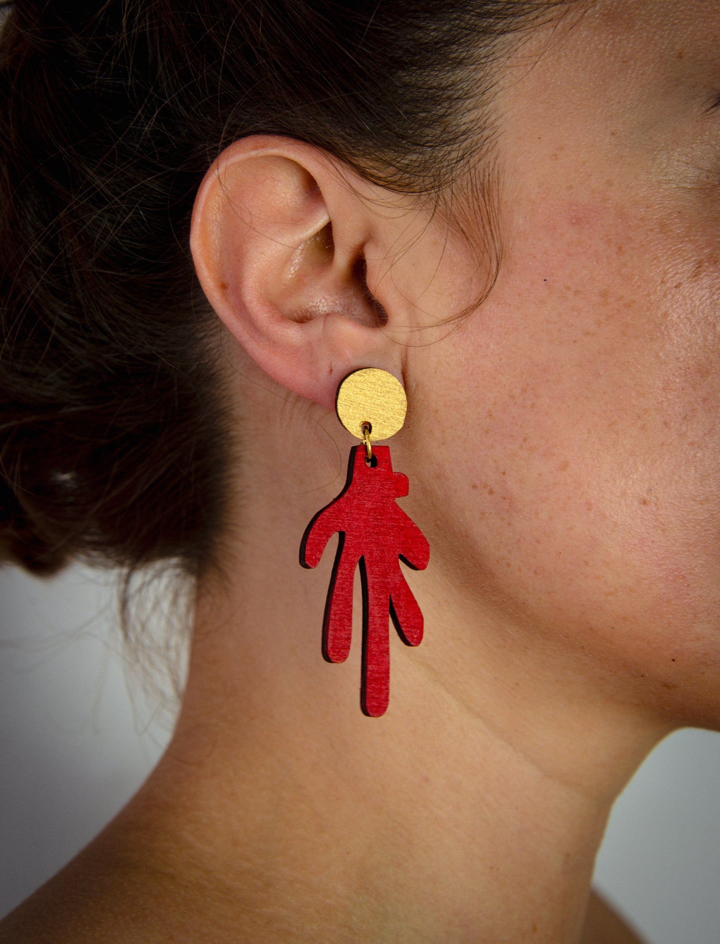 Red Matisse Earrings