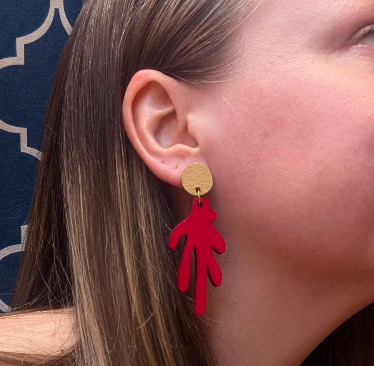 Red Matisse Earrings