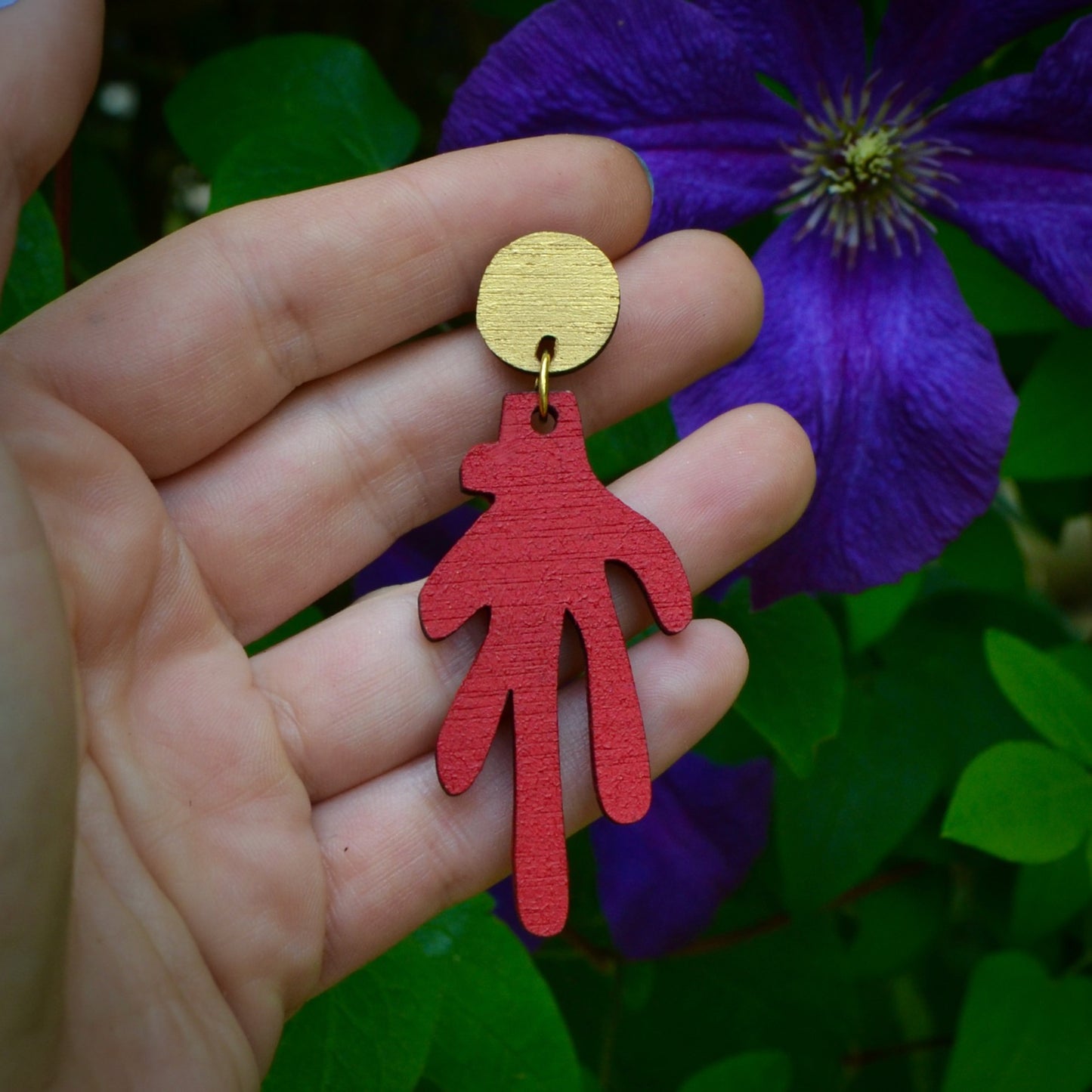 Red Matisse Earrings